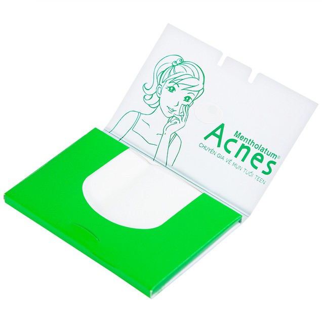 Giấy thấm dầu Acnes Oil Remover Paper hỗ trợ kiểm soát nhờn, ngăn ngừa mụn (100 tờ)