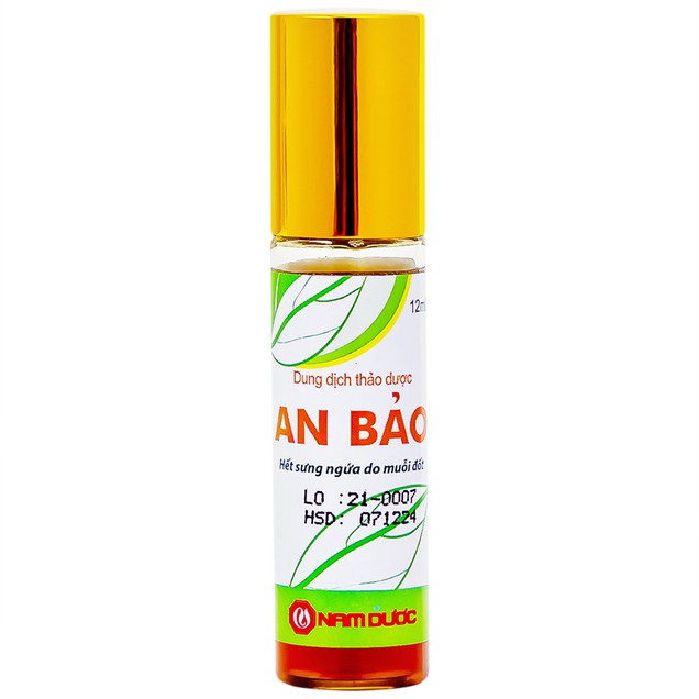 Dung dịch thảo dược An Bảo hết sưng ngứa do muỗi đốt (12ml)