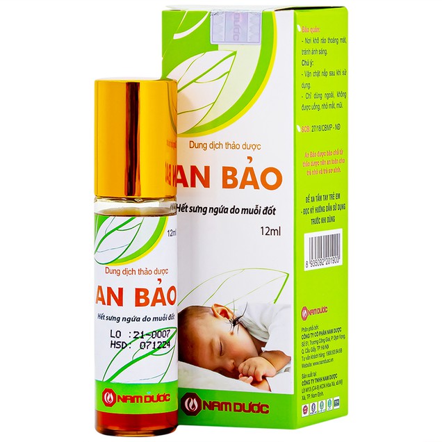 Dung dịch thảo dược An Bảo hết sưng ngứa do muỗi đốt (12ml)