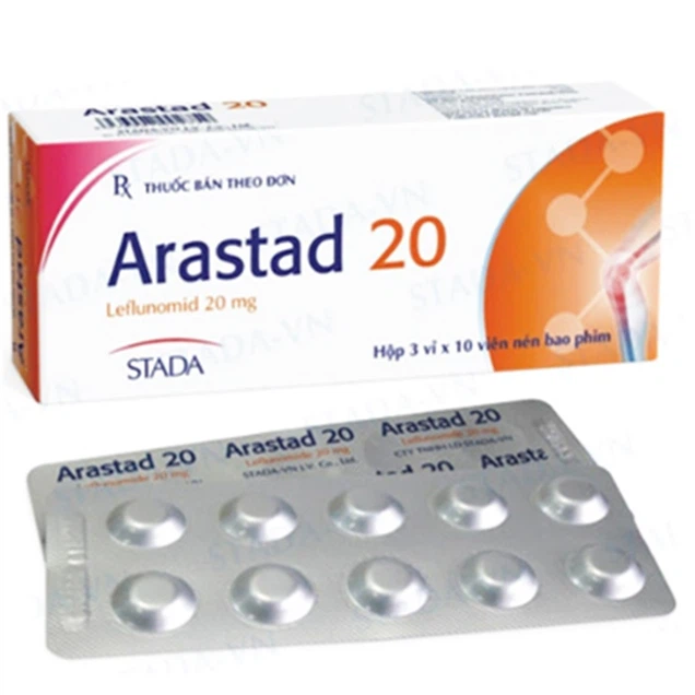Thuốc Arastad 20mg Stella hỗ trợ điều trị viêm khớp dạng thấp (3 vỉ x 10 viên)