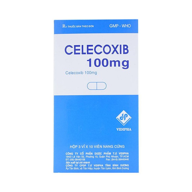Thuốc Celecoxib 100mg Vidipha điều trị thoái hóa khớp (3 vỉ x 10 viên)