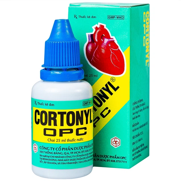 Thuốc Cortonyl OPC điều trị mất ngủ, trợ tim (25ml)