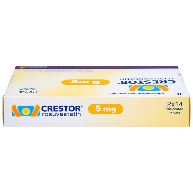Thuốc Crestor 5mg AstraZeneca điều trị tăng cholesterol máu nguyên phát (28 viên)