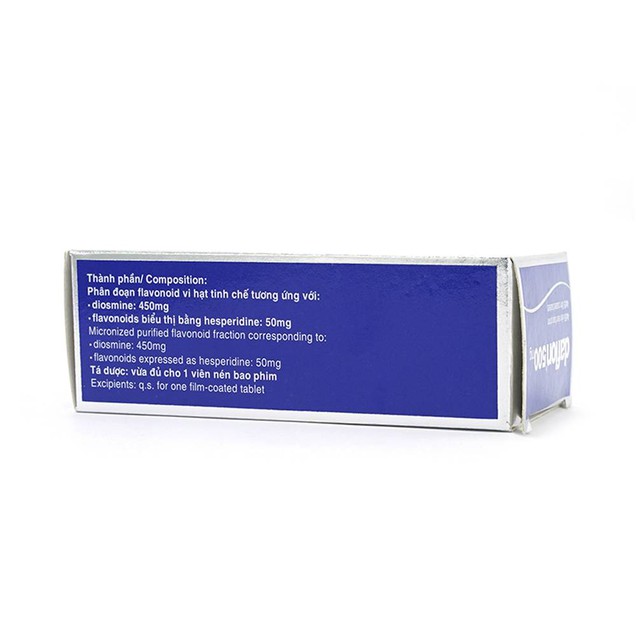 Thuốc Daflon 500mg Servier điều trị triệu chứng liên quan đến suy giảm tĩnh mạch bạch huyết và trĩ cấp (60 viên)