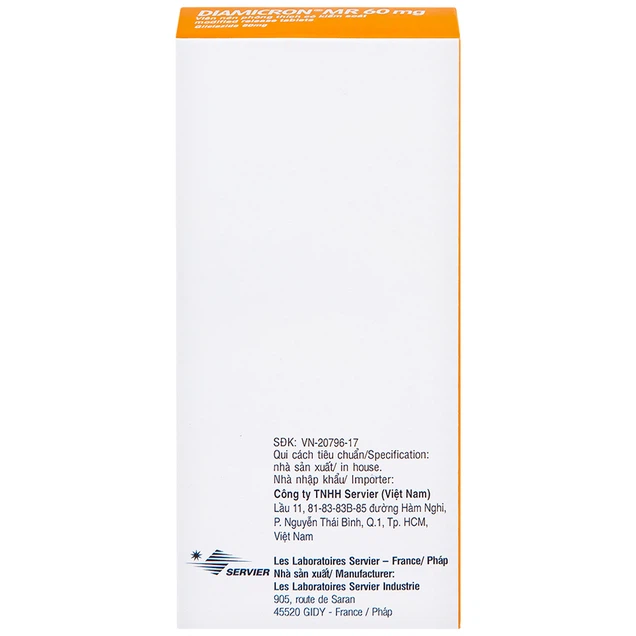 Thuốc Diamicron MR 60mg LES hỗ trợ điều trị tiểu đường type 2 (2 vỉ x 15 viên)