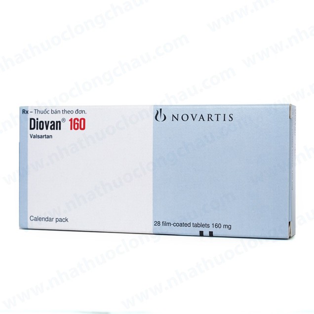 Thuốc Diovan 160mg Novartis điều trị bệnh tăng huyết áp, suy tim (2 vỉ x 14 viên)