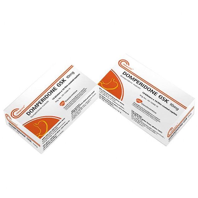 Thuốc Domperidone 10mg GSK giảm các triệu chứng khó tiêu, ợ hơi (100 viên)