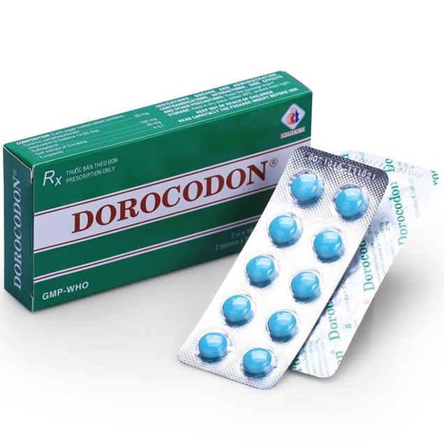 Thuốc Dorocodon Domesco điều trị triệu chứng ho khan (20 viên)