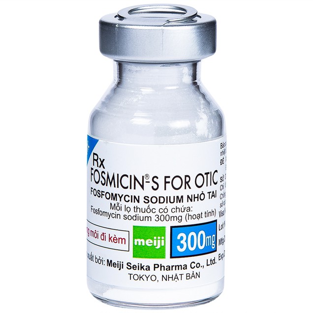 Thuốc nhỏ tai Fosmicin-S For Otic 300mg Meiji điều trị viêm tai ngoài