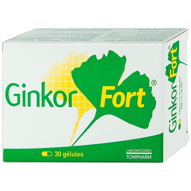 Thuốc Ginkor Fort 30mg Laboratoires Tonipharm điều trị suy tĩnh mạch bạch huyết (30 viên)