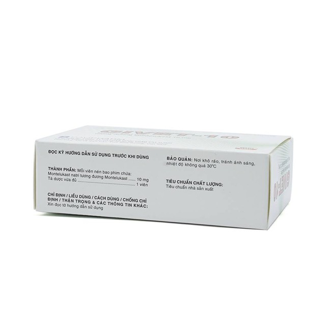 Thuốc Givet-10 Davipharm phòng và điều trị viêm phế quản (28 viên)