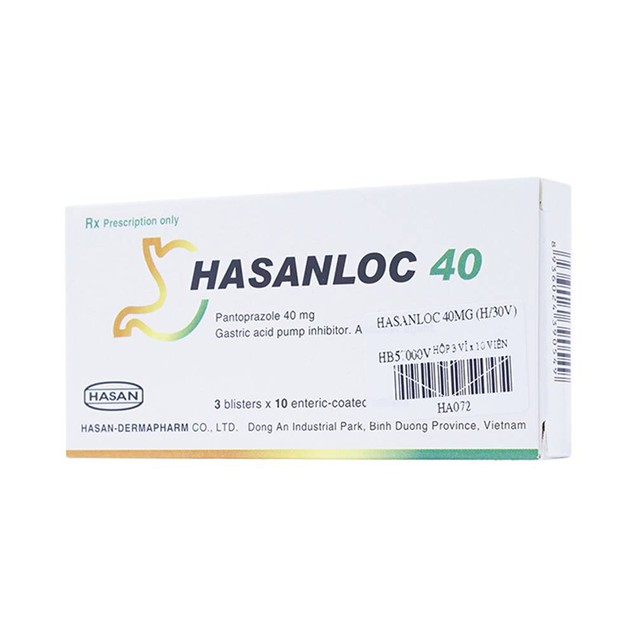 Thuốc Hasanloc 40mg Hasan điều trị loét dạ dày tá tràng (3 vỉ x 10 viên)