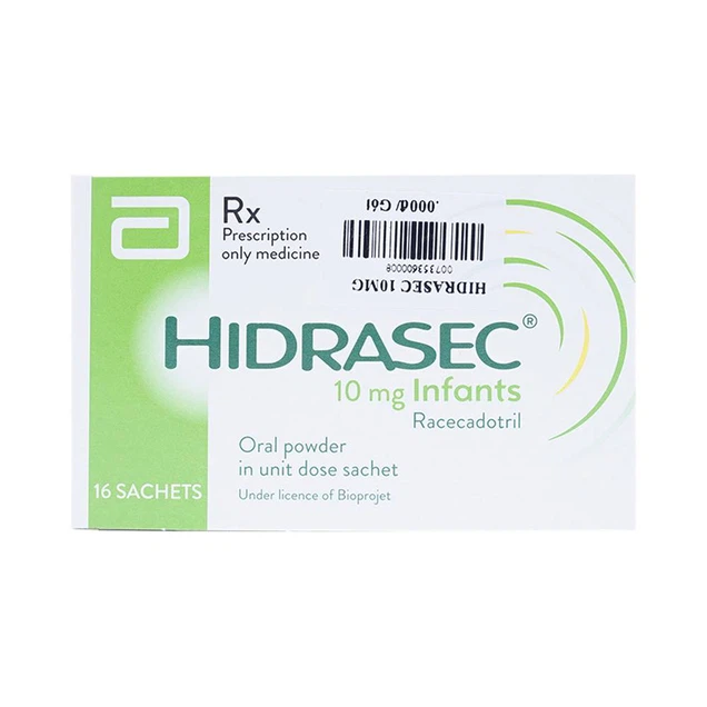 Thuốc Hidrasec 10mg Abbott điều trị tiêu chảy cấp ở trẻ (16 gói)