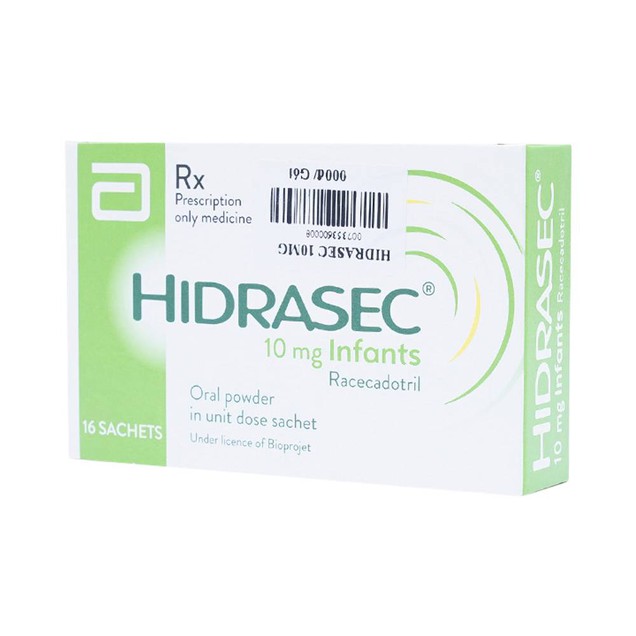 Thuốc Hidrasec 10mg Abbott điều trị tiêu chảy cấp ở trẻ (16 gói)