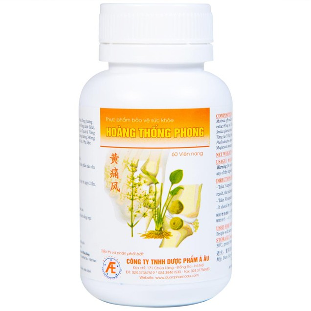 Viên uống Hoàng Thống Phong IMC giúp giảm nguy cơ tái phát cơn Gout cấp (60 viên)