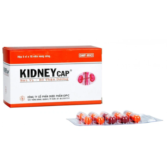 Thuốc Kidney Cap OPC bát vị, bổ thận dương (5 vỉ x 10 viên)