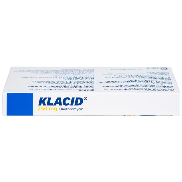Thuốc Klacid 250mg Abbott điều trị viêm amidan, viêm tai giữa (10 viên)