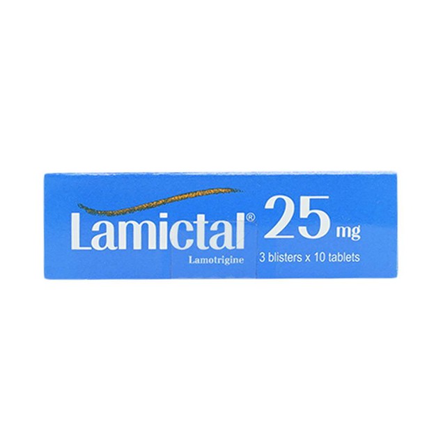 Thuốc Lamictal 25mg GSK điều trị bệnh động kinh (3 vỉ x 10 viên)