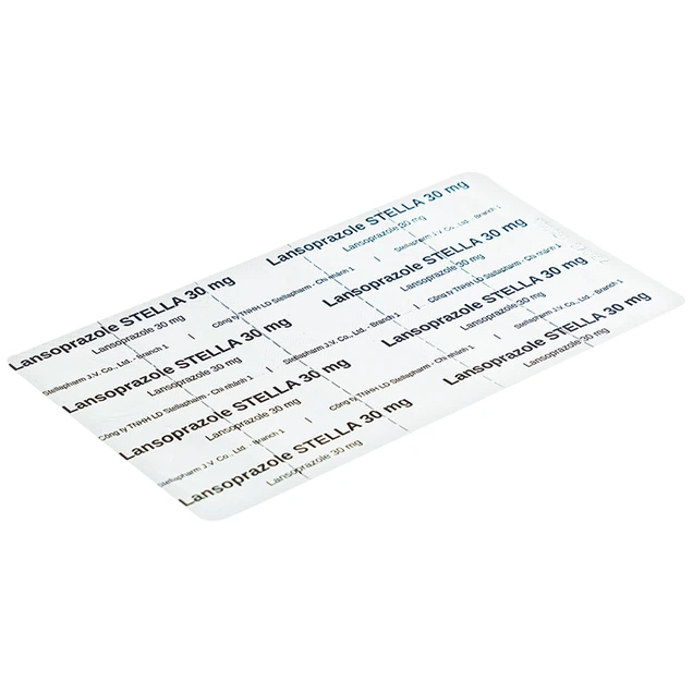 Thuốc Lansoprazole Stella 30mg điều trị viêm loét dạ dày, tá tràng (3 vỉ x 10 viên)