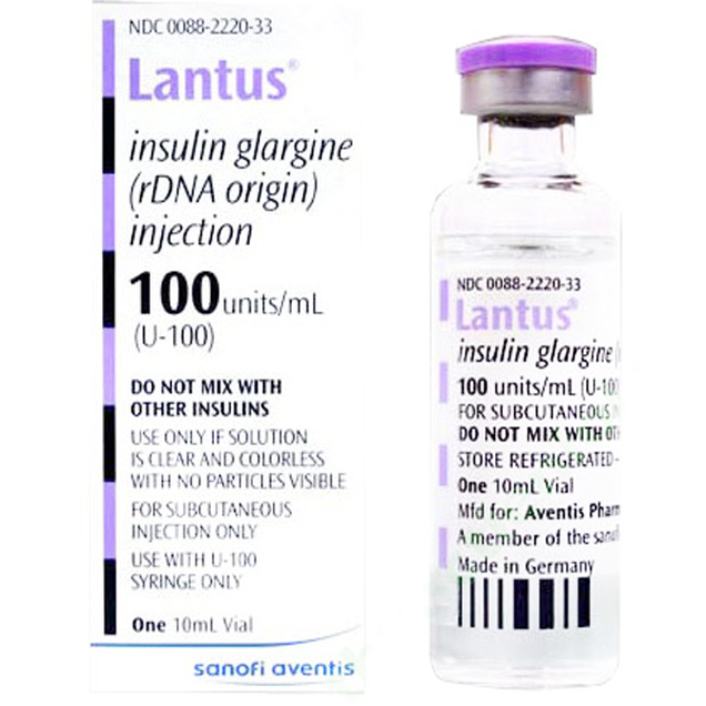Thuốc tiêm Lantus 100units/ml Sanofi điều trị tiểu đường (10ml)