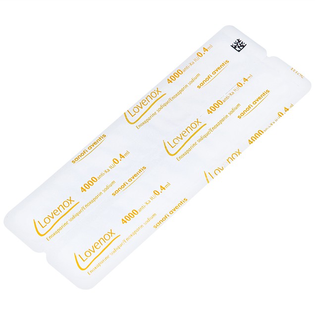 Thuốc Lovenox 4000 Sanofi điều trị cơn đau thắt ngực không ổn định (2 ống)