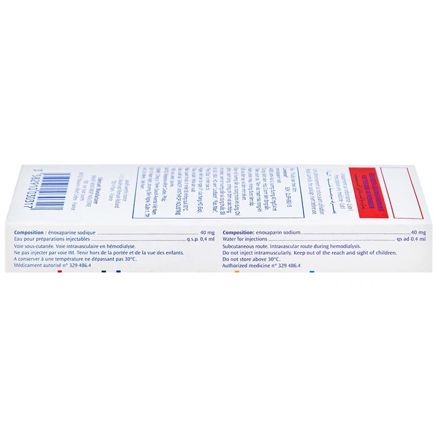 Thuốc Lovenox 4000 Sanofi điều trị cơn đau thắt ngực không ổn định (2 ống)