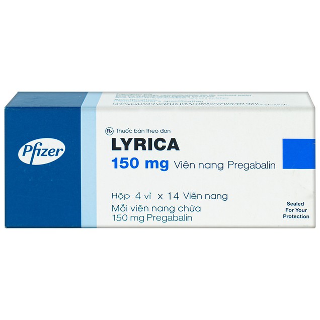 Thuốc Lyrica 150mg Pfizer điều trị đau thần kinh ở người lớn (4 vỉ x 14 viên)