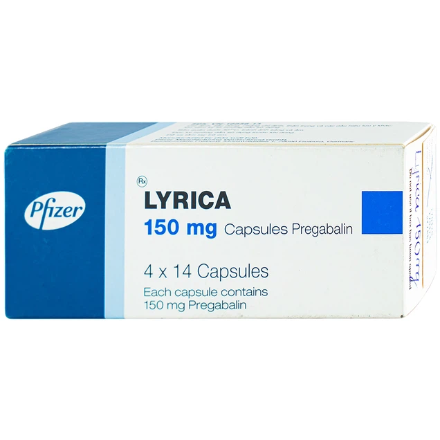 Thuốc Lyrica 150mg Pfizer điều trị đau thần kinh ở người lớn (4 vỉ x 14 viên)