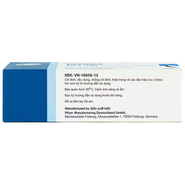 Thuốc Lyrica 150mg Pfizer điều trị đau thần kinh ở người lớn (4 vỉ x 14 viên)