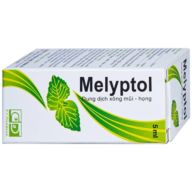 Thuốc xông mũi họng Melyptol Dược 3-2 điều trị viêm nhiễm đường hô hấp (5ml)