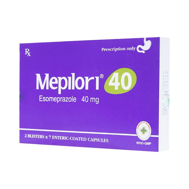 Thuốc Mepilori 40mg OPC điều trị viêm loét dạ dày tá tràng (2 vỉ x 7 viên)