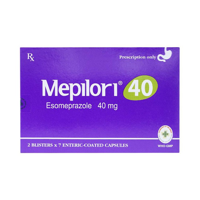 Thuốc Mepilori 40mg OPC điều trị viêm loét dạ dày tá tràng (2 vỉ x 7 viên)