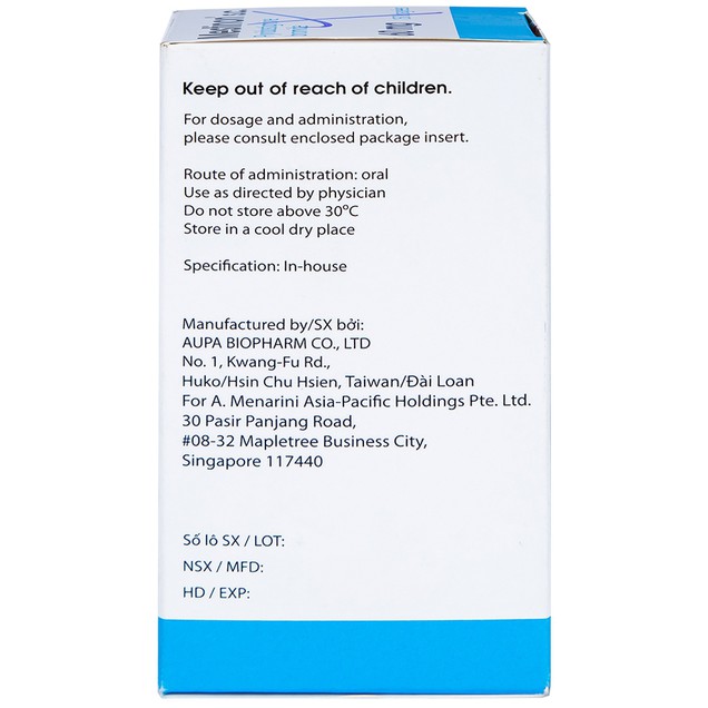 Thuốc Mestinon 60mg Menarini điều trị nhược cơ cơ năng, tắc ruột (150 viên)