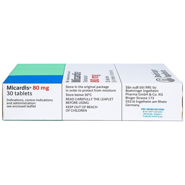 Thuốc Micardis 80mg Boehringer điều trị tăng huyết áp (30 viên)