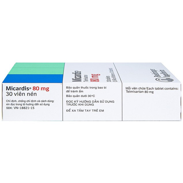 Thuốc Micardis 80mg Boehringer điều trị tăng huyết áp (30 viên)