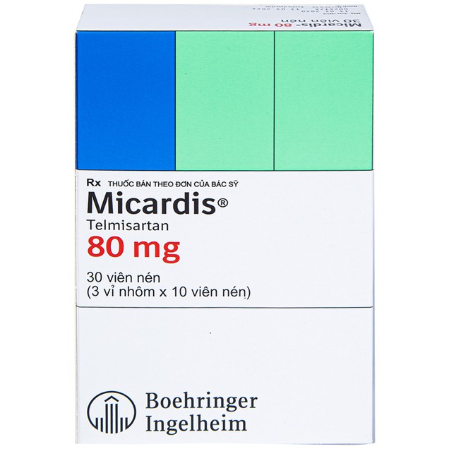 Thuốc Micardis 80mg Boehringer điều trị tăng huyết áp (30 viên)