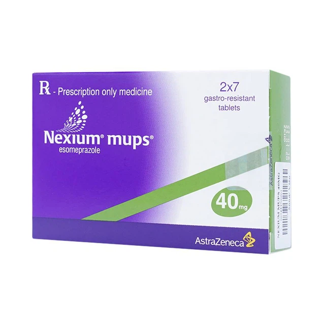 Thuốc Nexium Mups 40mg AstraZeneca điều trị trào ngược dạ dày (2 vỉ x 7 viên)