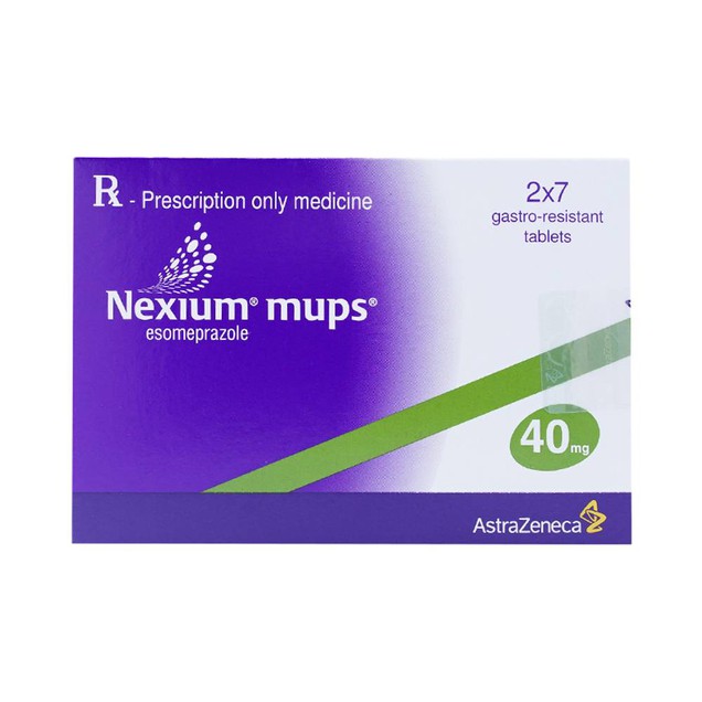 Thuốc Nexium Mups 40mg AstraZeneca điều trị trào ngược dạ dày (2 vỉ x 7 viên)