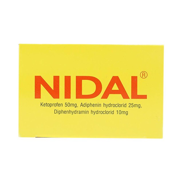 Thuốc Nidal 50mg Ampharco giúp giảm đau bàng quang, đường niệu (3 vỉ x 10 viên)