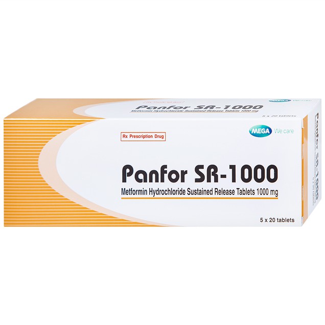 Thuốc Panfor SR-1000 Inventia điều trị đái tháo đường tuýp 2 (5 vỉ x 20 viên)