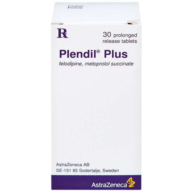 Thuốc Plendil Plus AstraZeneca viên trị tăng huyết áp (30 viên)