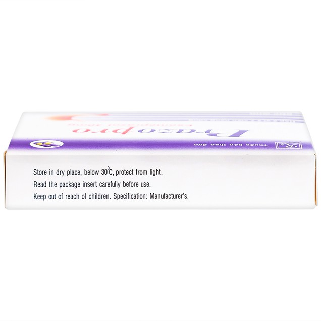 Thuốc Prazopro 40mg TV.Pharm điều trị loét dạ dày - tá tràng lành tính (14 viên)