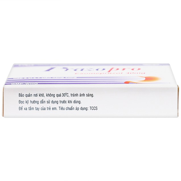 Thuốc Prazopro 40mg TV.Pharm điều trị loét dạ dày - tá tràng lành tính (14 viên)