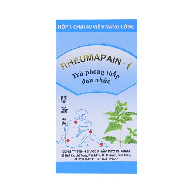 Thuốc Rheumapain-F Fito hỗ trợ điều trị viêm đa khớp dạng thấp (40 viên)