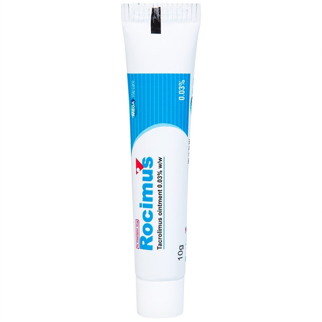 Kem bôi Rocimus 0.03% Mega Lifesciences điều trị chàm da, viêm da (10g)