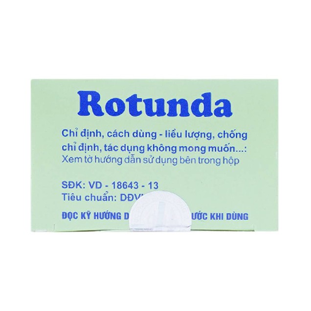 Thuốc Rotunda 30mg TW3 điều trị mất ngủ (10 vỉ x 10 viên)