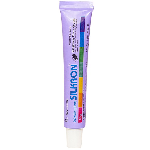 Thuốc bảy màu Silkron Dongkwang trị vảy nến, viêm da dị ứng (Tuýp 10g)