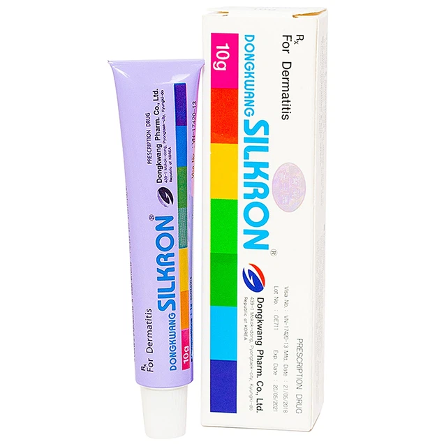 Thuốc bảy màu Silkron Dongkwang trị vảy nến, viêm da dị ứng (Tuýp 10g)