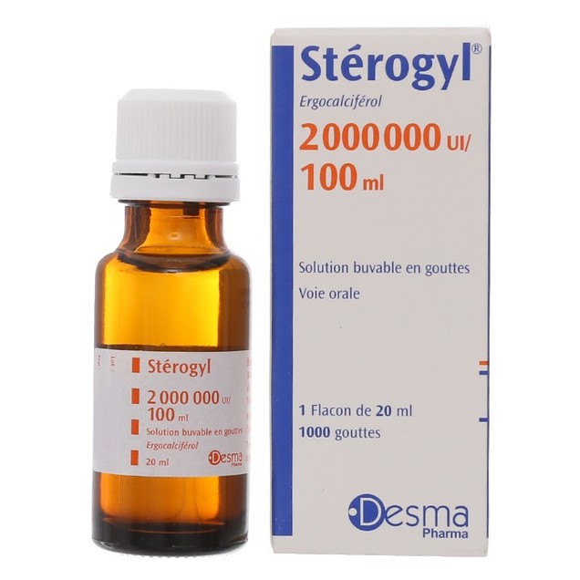 Thuốc Stérogyl Desma phòng và điều trị thiếu hụt vitamin D (20ml)