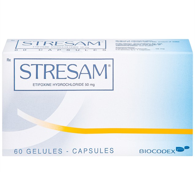 Thuốc Stresam Biocodex chống lo âu (3 vỉ x 20 viên)